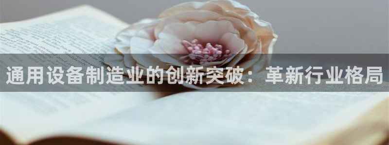 所有彩神购买首页都一样吗：通用设备制造业的创新突破：革新行业格局