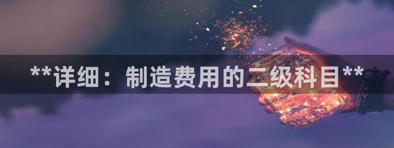 彩神购彩购彩大厅入口v：**详细：制造费用的二级科目**