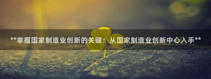 彩神vl官网：**掌握国家制造业创新的关键：从国家制造业创新中心入手**