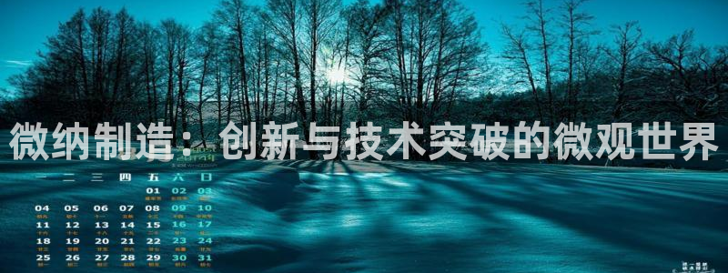彩神购彩-购彩大厅入口老版：微纳制造：创新与技术突破的微观世