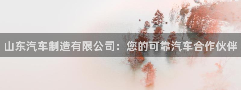 彩神官方网站登录是多少：山东汽车制造有限公司：您的可靠汽车合作伙伴