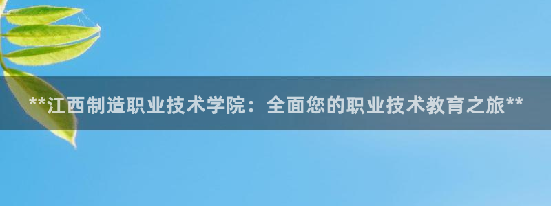 彩神v彩搜狗：**江西制造职业技术学院：全面您的职业技术教育之旅**