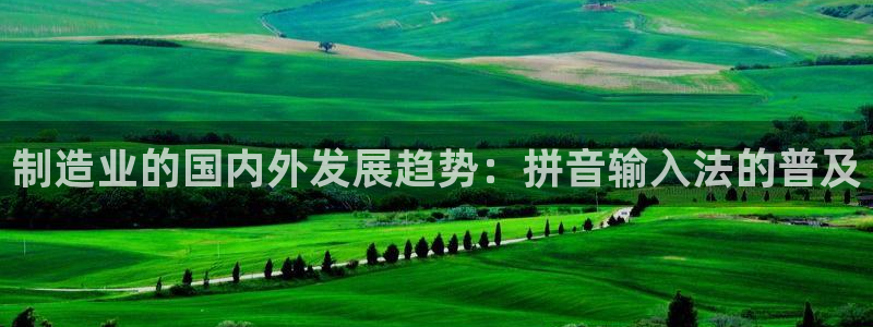 彩神Vll购彩大厅：制造业的国内外发展趋势：拼音输入法的普及