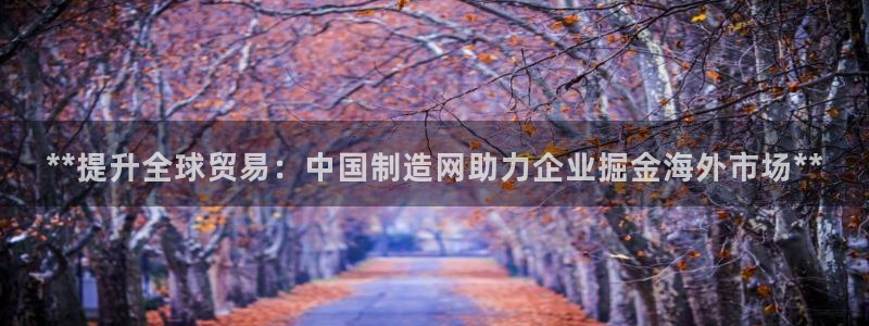 彩神v网赌软件下载：**提升全球贸易：中国制造网助力企业掘金海外市场**