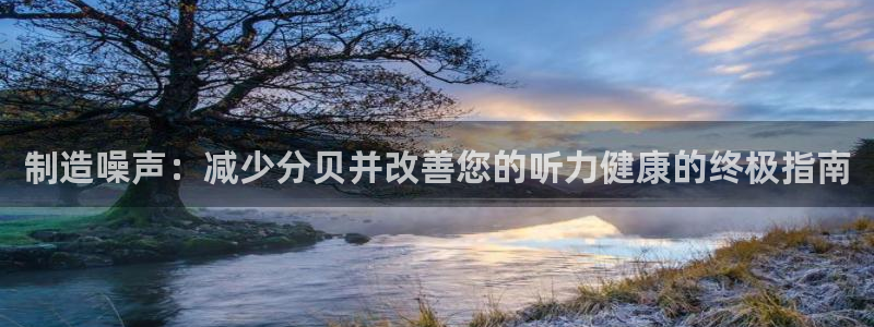 彩神争霸官方下载2017：制造噪声：减少分贝并改善您的听力健康的终极指南