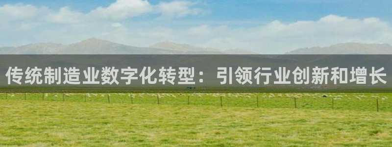 彩神8官网版是正规的吗：传统制造业数字化转型：引领行业创新和增长